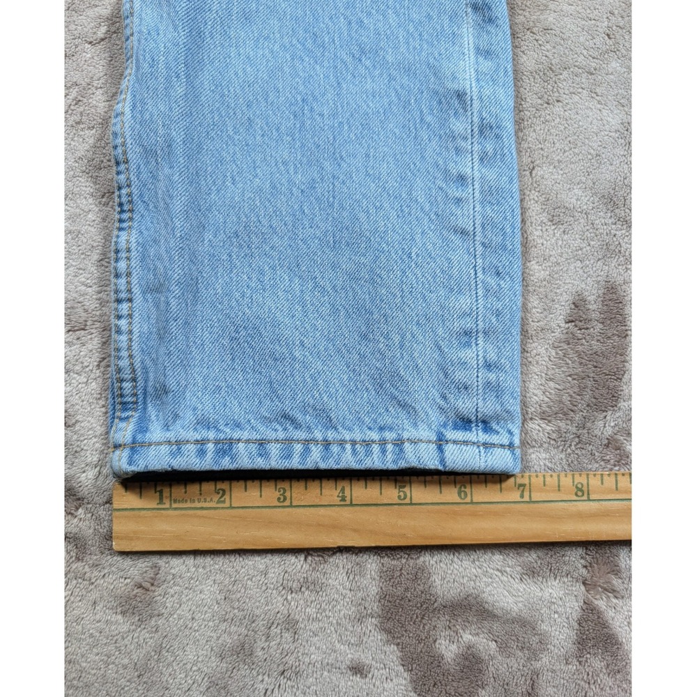 Levi's 511 Slim Jeans Mens 31x32 Light Wash Distressed Ripped Streetwear Denim - Picture 6 of 12